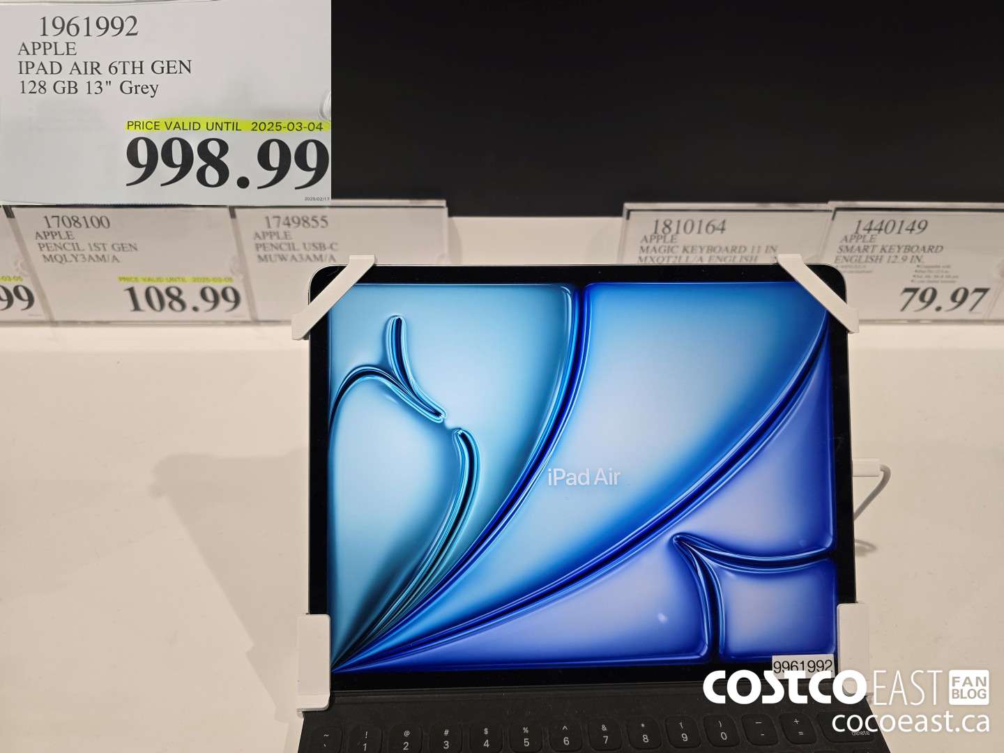 1961992 APPLE IPAD AIR 6TH GEN 128GB 13 in. Grey $998.99