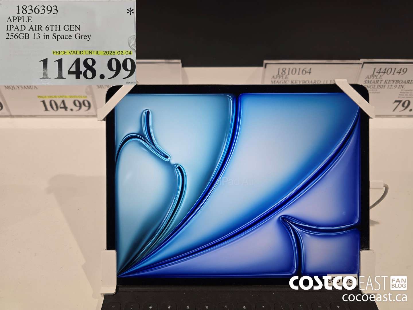 1836393 APPLE IPAD AIR 6TH GEN 256GB 13 in Space Grey $1148.99