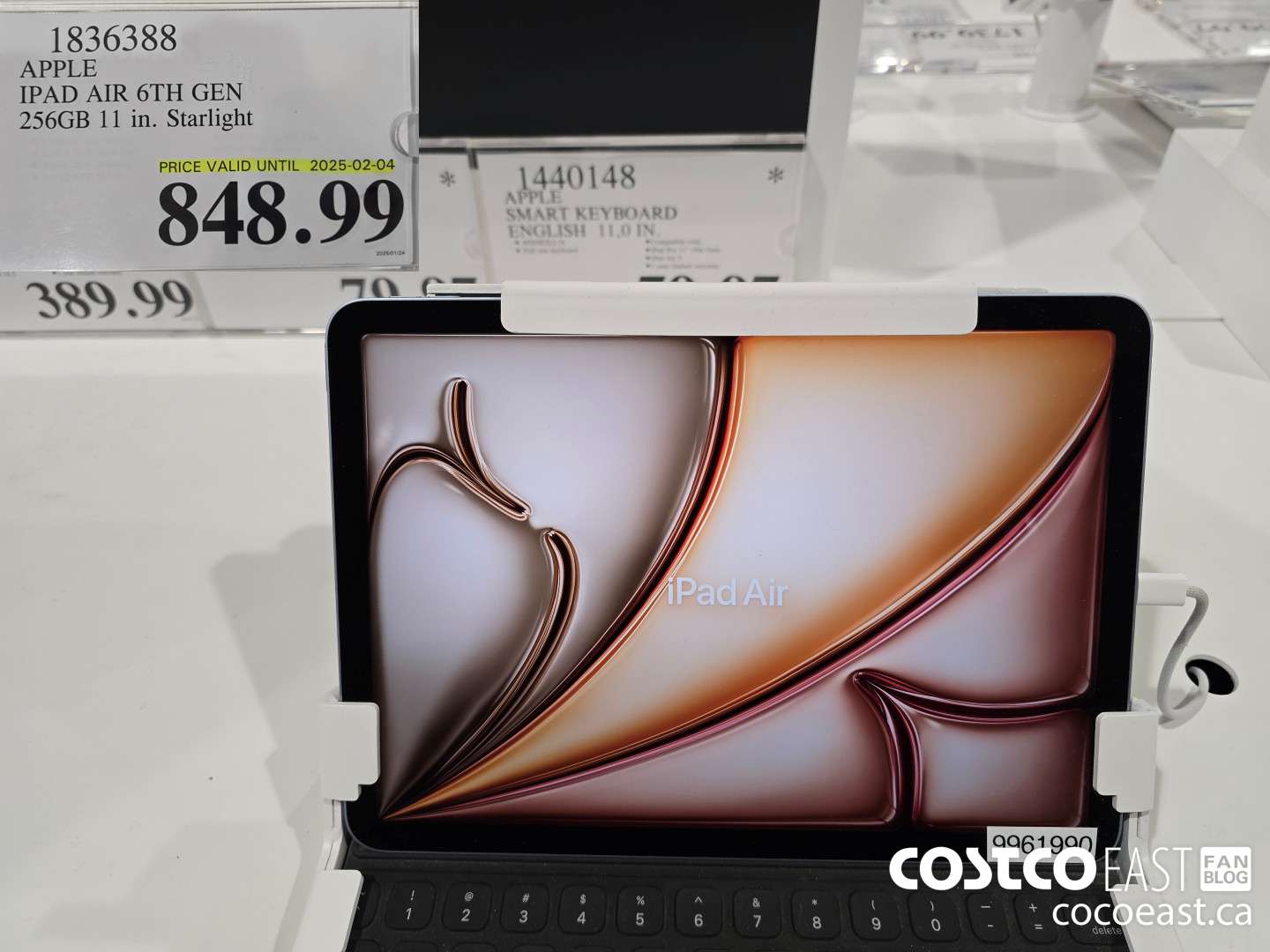 1836388 APPLE IPAD AIR 6TH GEN 256G 11 IN. STARLIGHT $848.99