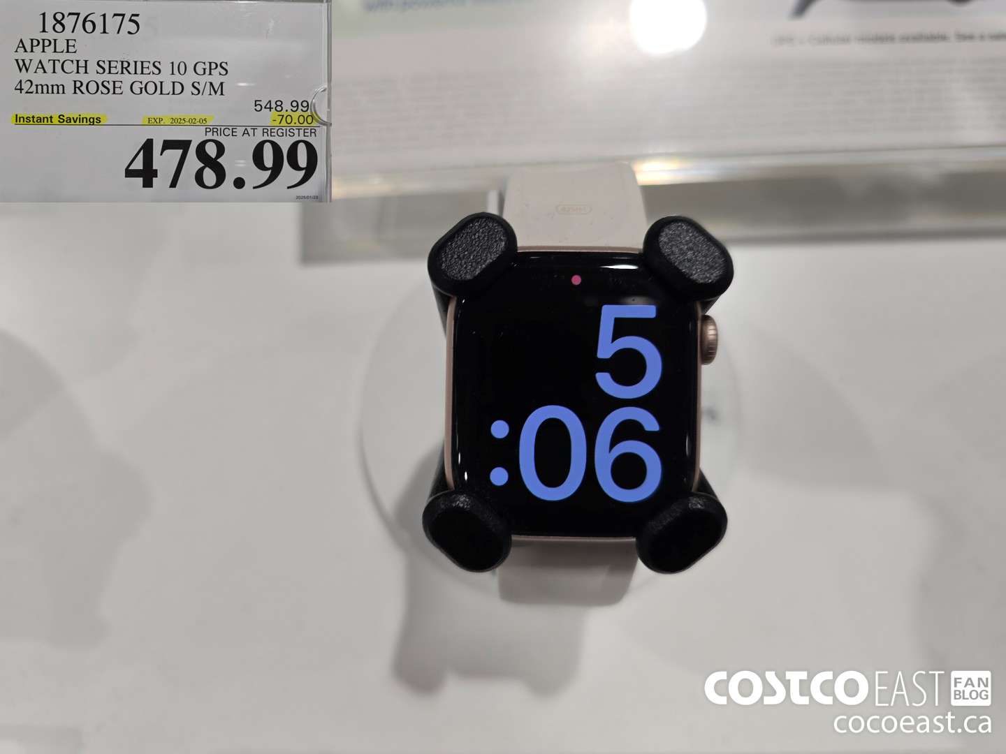 1876175 APPLE WATCH SERIES 10 GPS 42mm ROSE GOLD S/M ($70.00 INSTANT SAVINGS EXPIRES ON 2025-02-05) $478.99