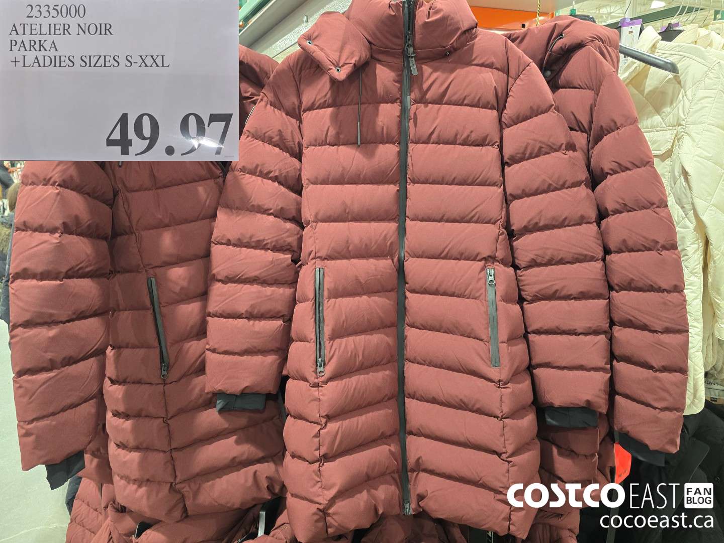 2335000 ATELIER NOIR PARKA +LADIES SIZES S-XXL $49.97