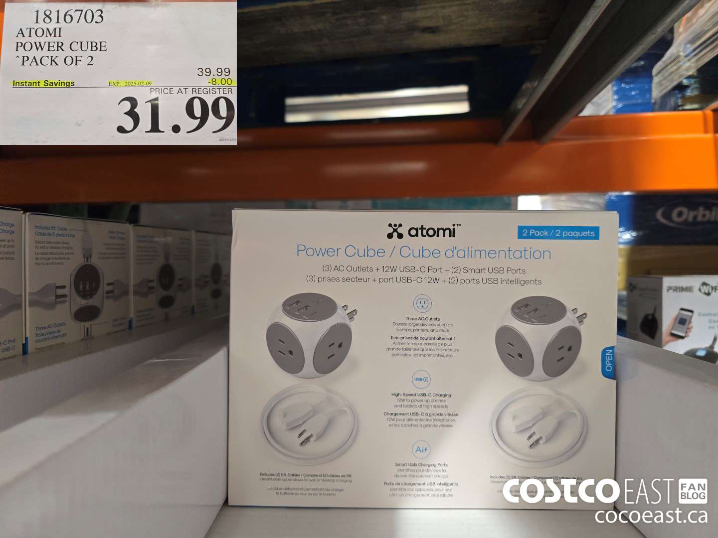 1816703 ATOMI POWER CUBE PACK OF 2 ($8.00 INSTANT SAVINGS EXPIRES ON 2025-02-09) $31.99