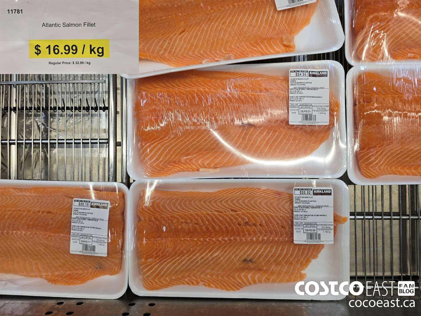 11781 Atlantic Salmon Fillet ***DISCOUNT PER KG*** ($16.00 INSTANT SAVINGS)