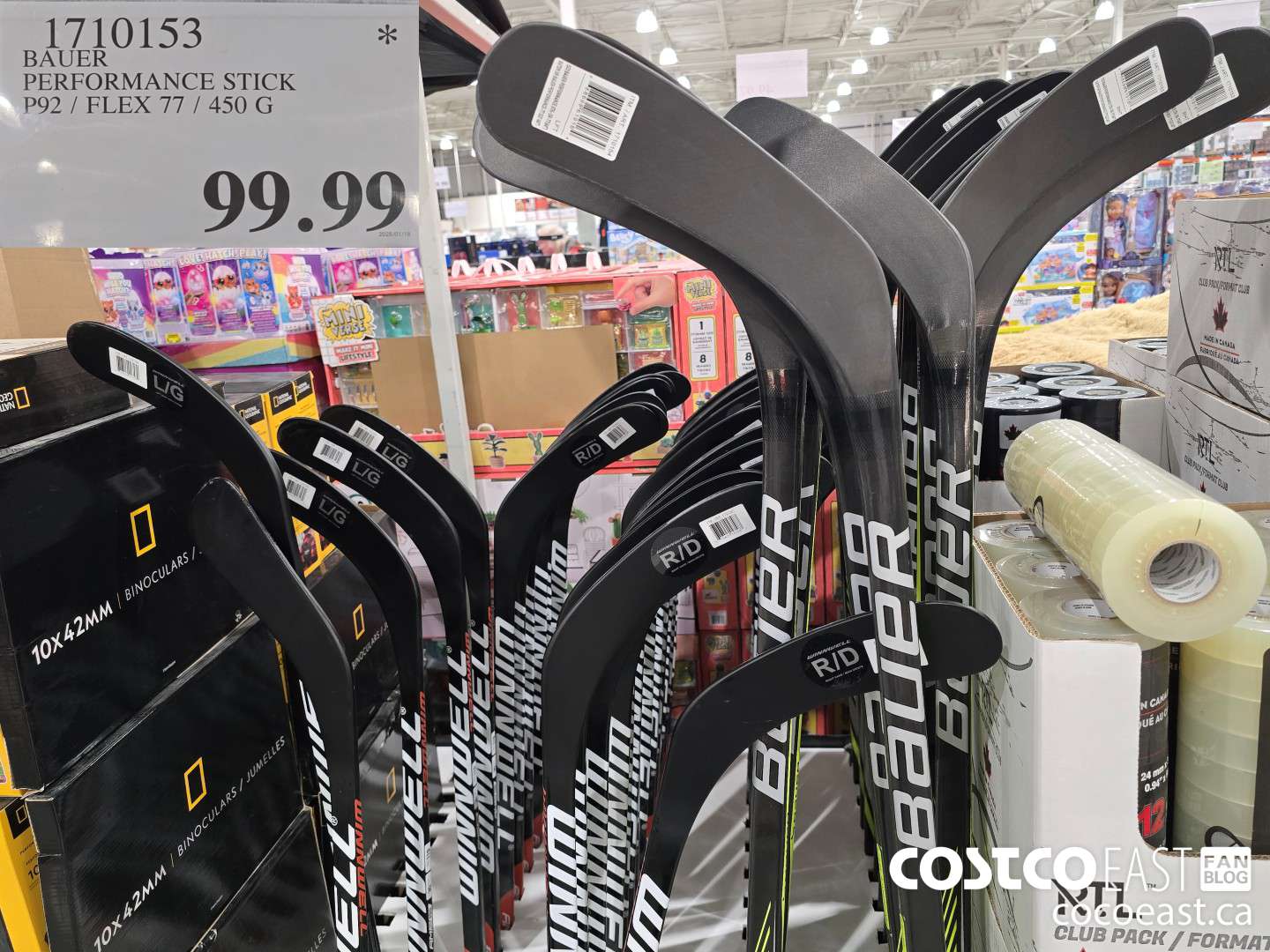 1710153 BAUER PERFORMANCE STICK P92 / FLEX 77 / 450 G $99.99