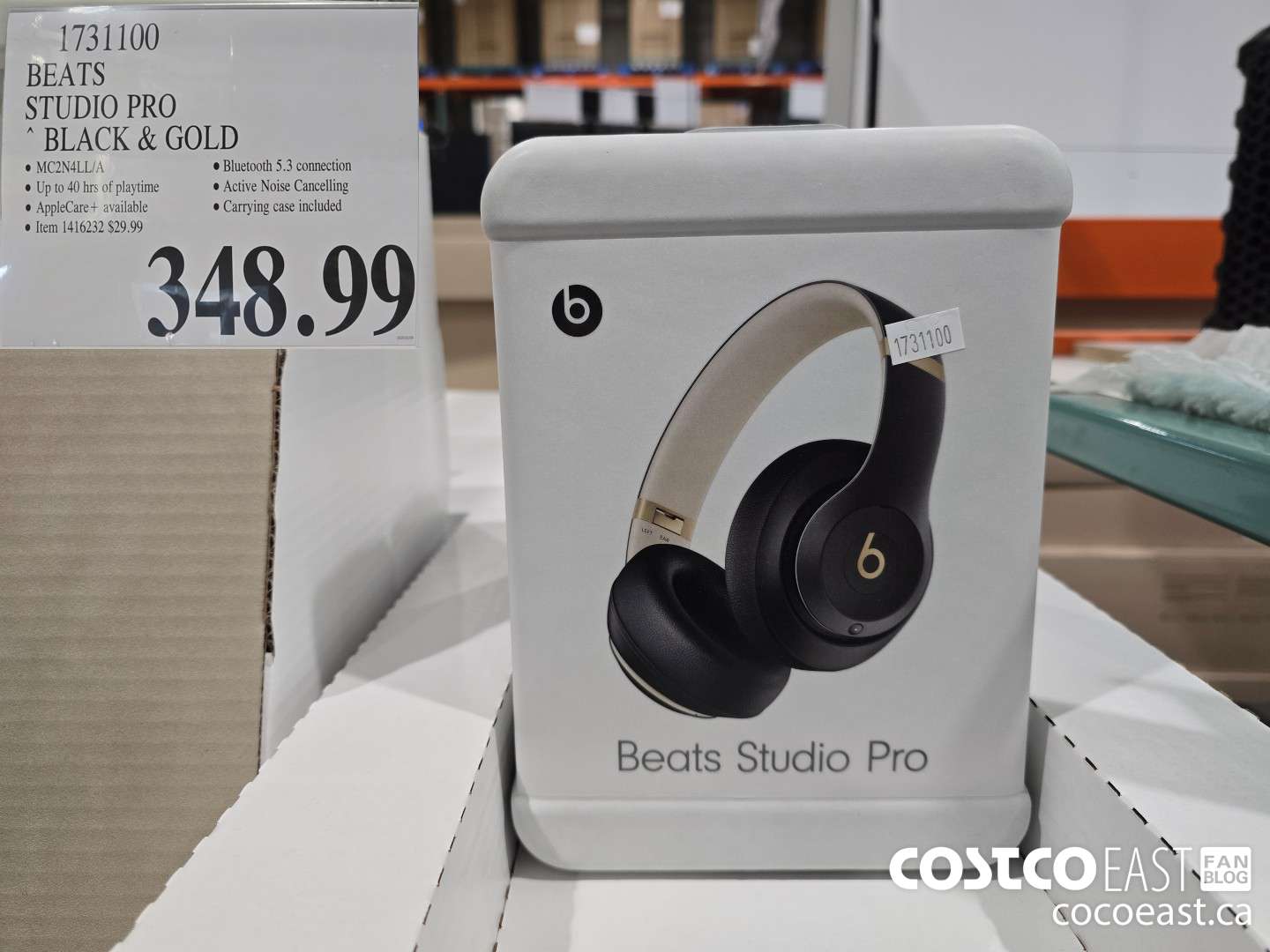 1731100 BEATS STUDIO PRO * BLACK & GOLD $348.99
