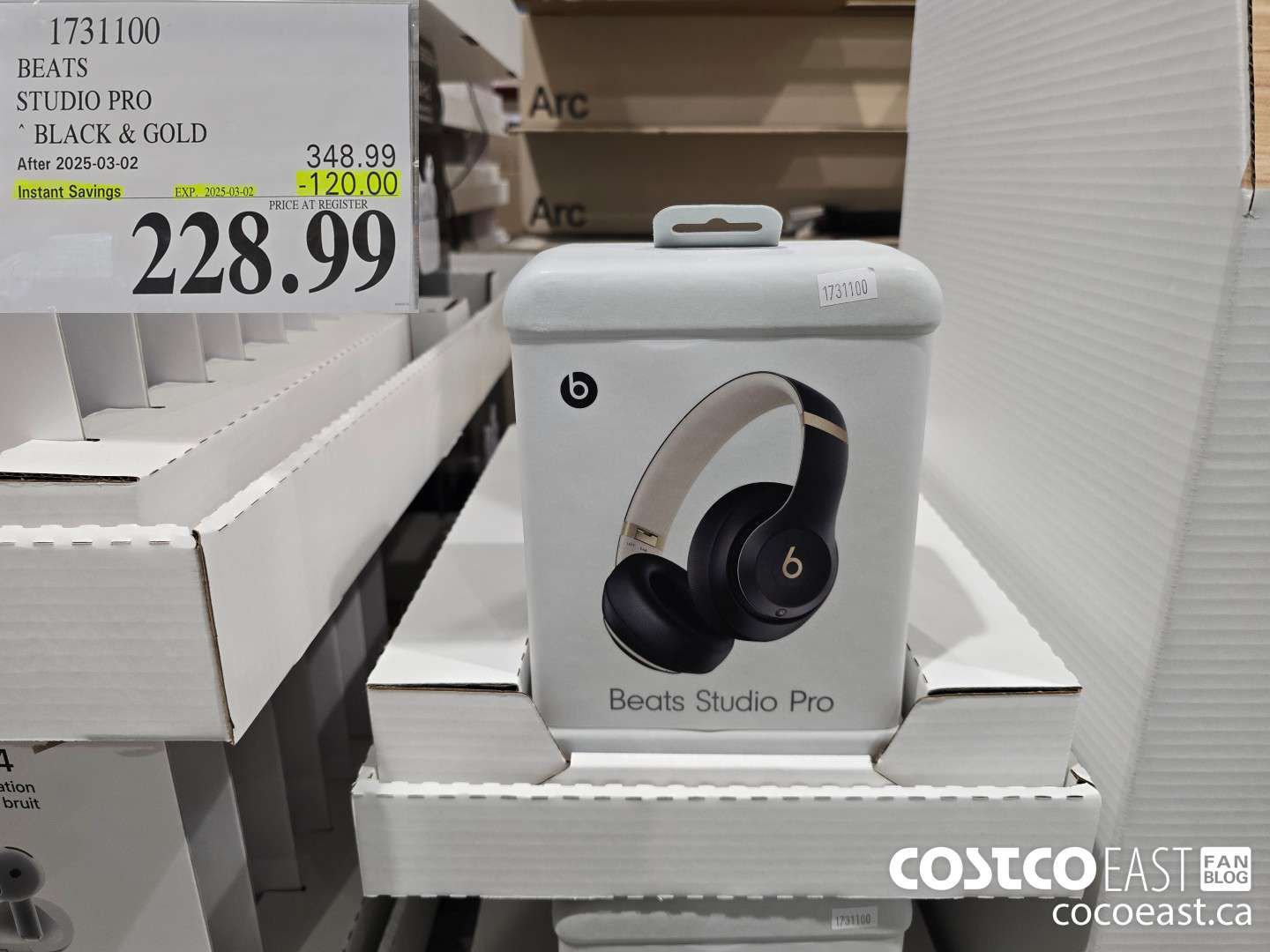 1731100 BEATS STUDIO PRO * BLACK & GOLD ($120.00 INSTANT SAVINGS EXPIRES ON 2025-03-02) $228.99