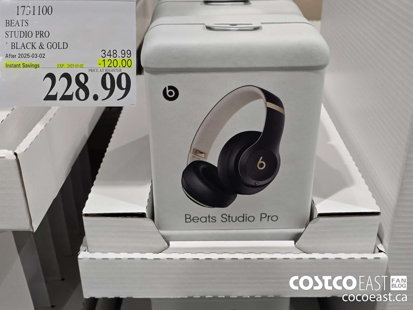 1731100 BEATS STUDIO PRO * BLACK & GOLD ($120.00 INSTANT SAVINGS EXPIRES ON 2025-03-02) $228.99