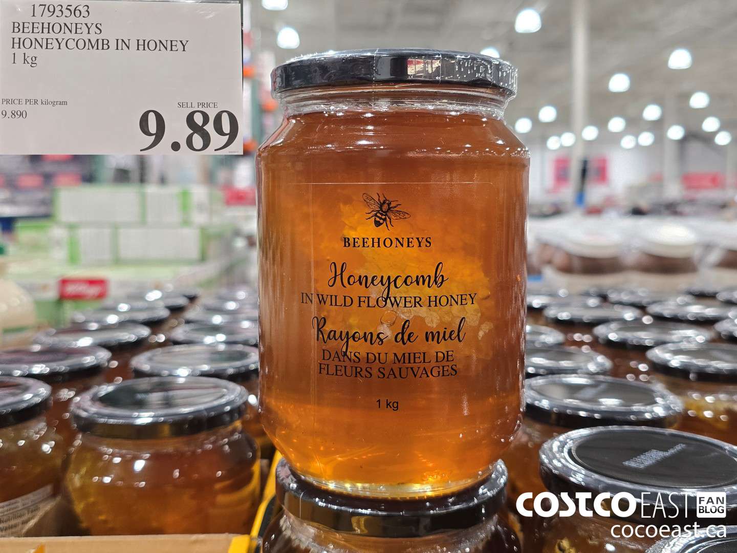 1793563 BEEHONEYS HONEYCOMB IN HONEY 1 kg $9.89