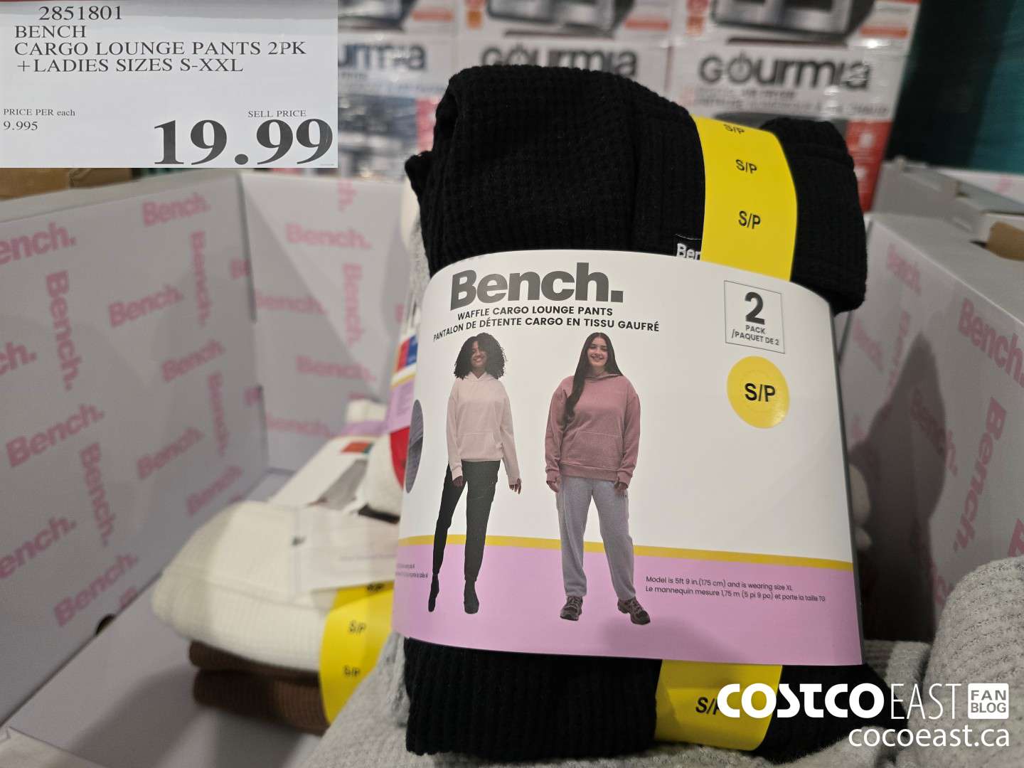 2851801 BENCH CARGO LOUNGE PANTS 2PK +LADIES SIZES S-XXL $19.99