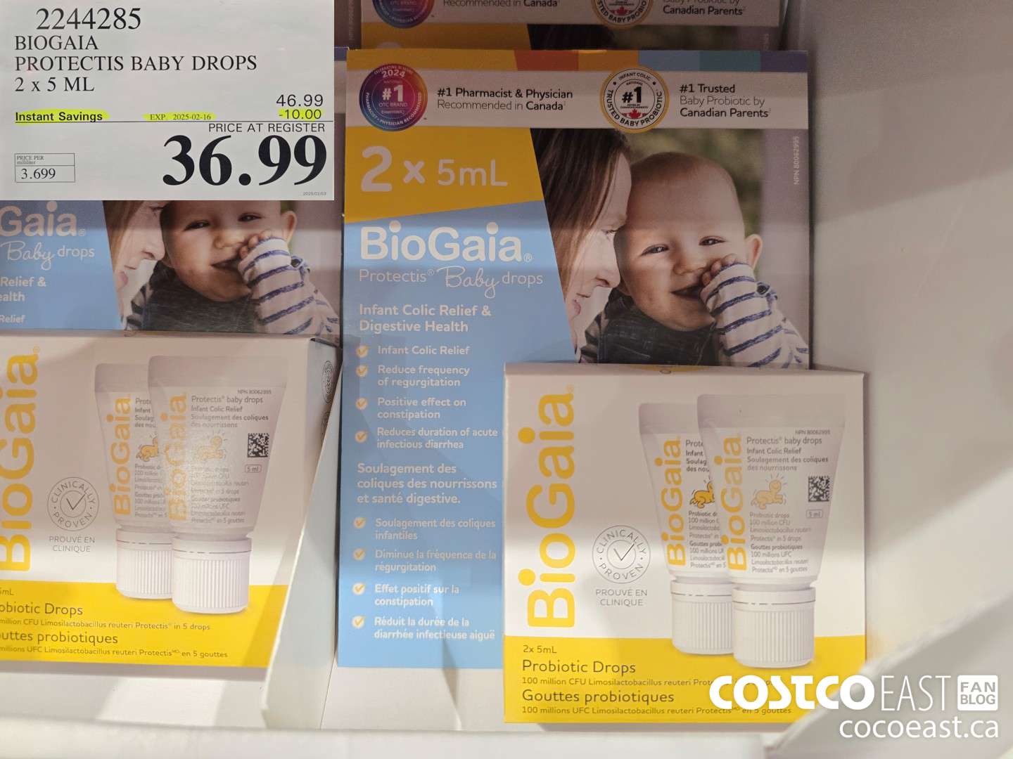 2244285 BIOGAIA PROTECTIS BABY DROPS 2 X 5 ML ($10.00 INSTANT SAVINGS EXPIRES ON 2025-02-16) $36.99