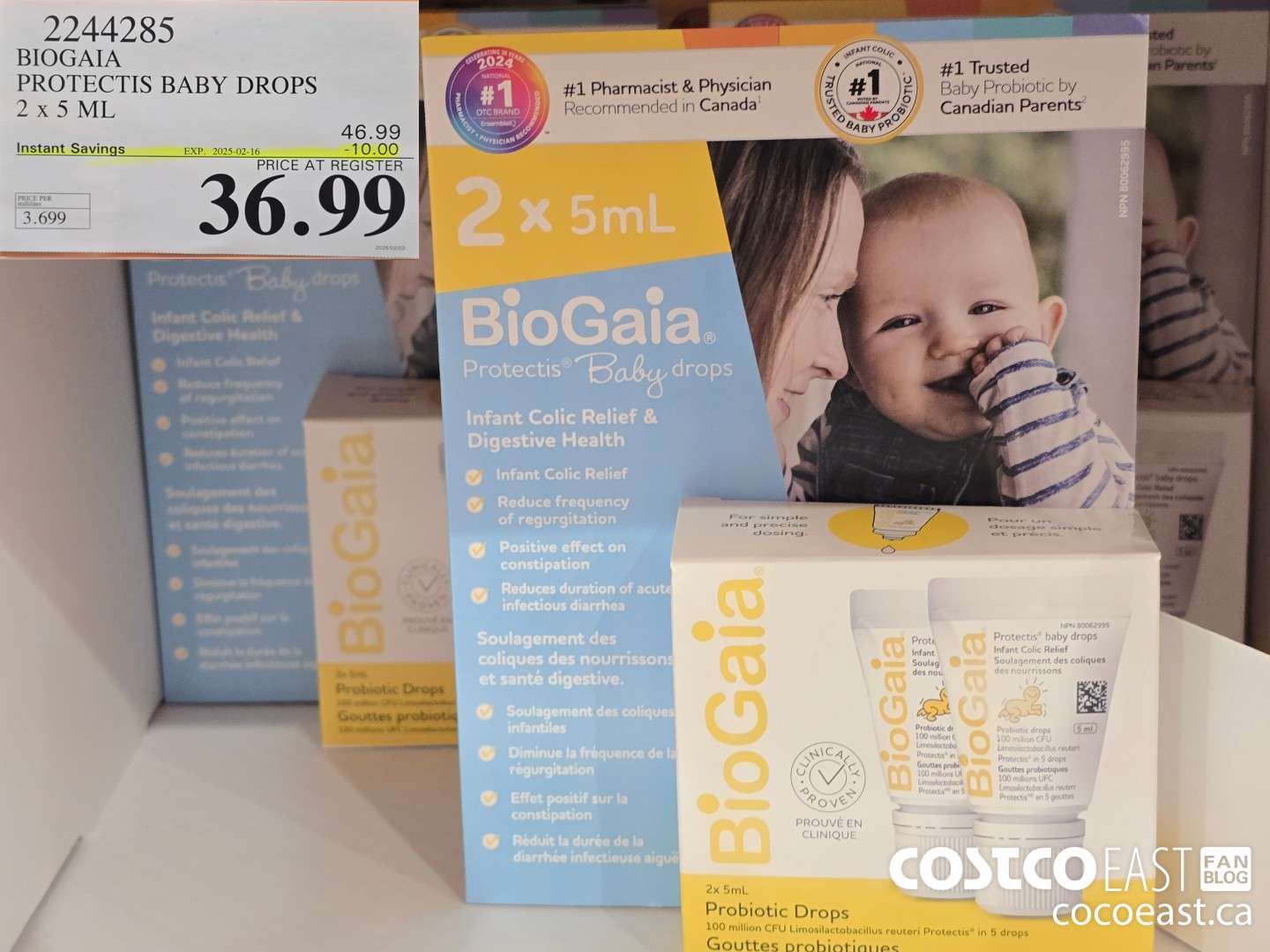 2244285 BIOGAIA PROTECTIS BABY DROPS 2 X 5 ML ($10.00 INSTANT SAVINGS EXPIRES ON 2025-02-16) $36.99