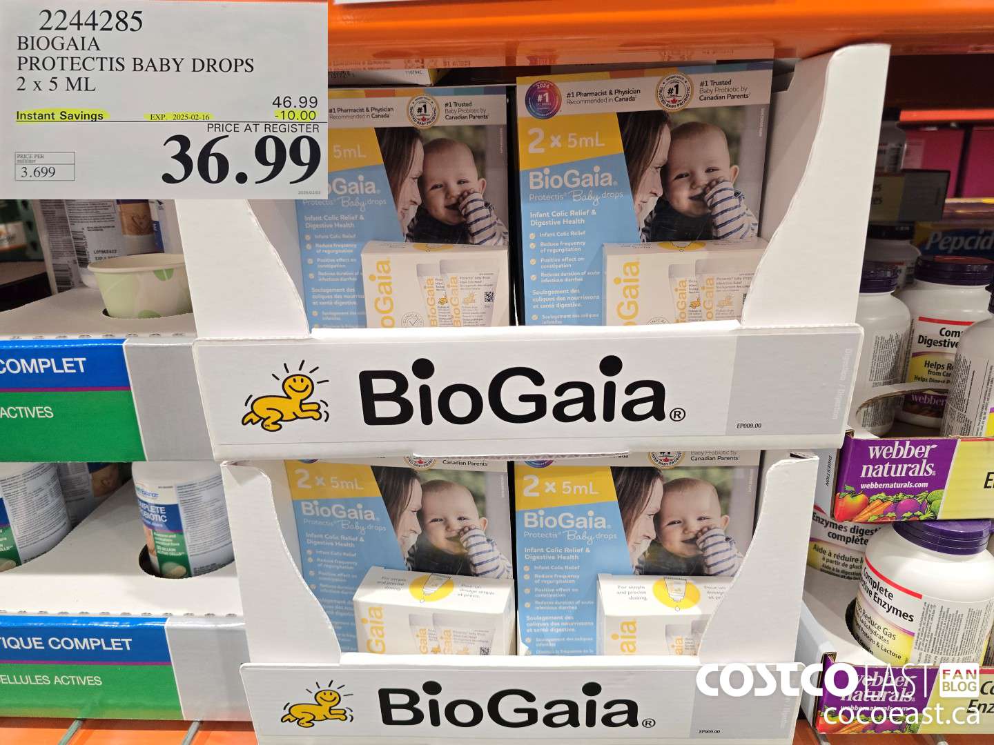 2244285 BIOGAIA PROTECTIS BABY DROPS 2 X 5 ML ($10.00 INSTANT SAVINGS EXPIRES ON 2025-02-16) $36.99
