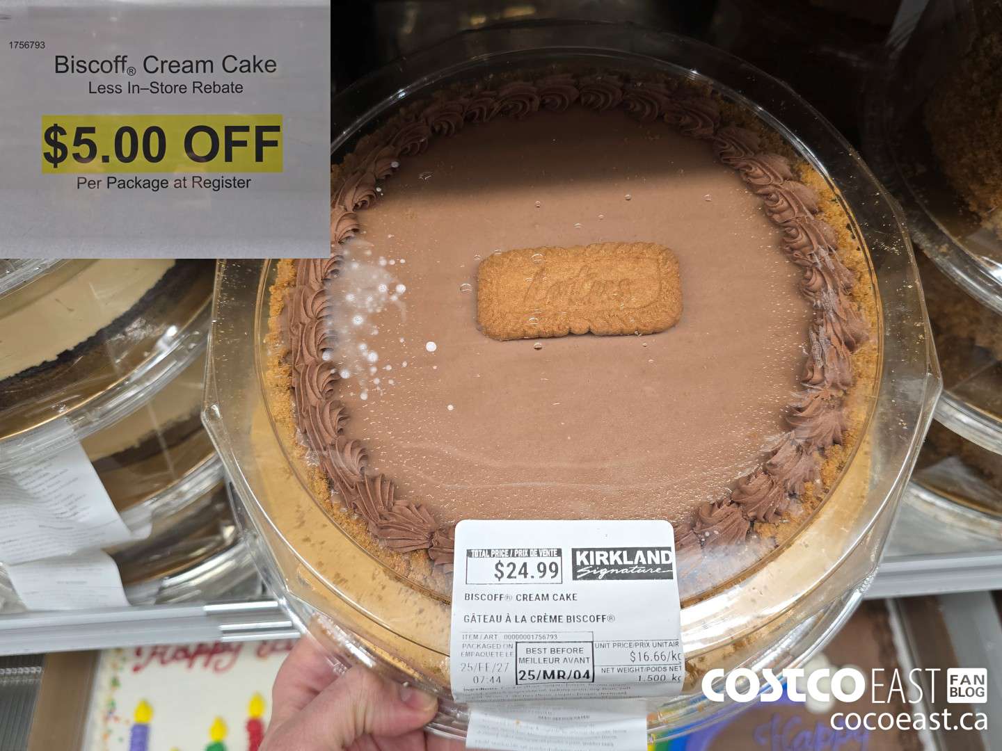 1756793 BISCOFF CREAM CAKE ($5.00 INSTANT SAVINGS)