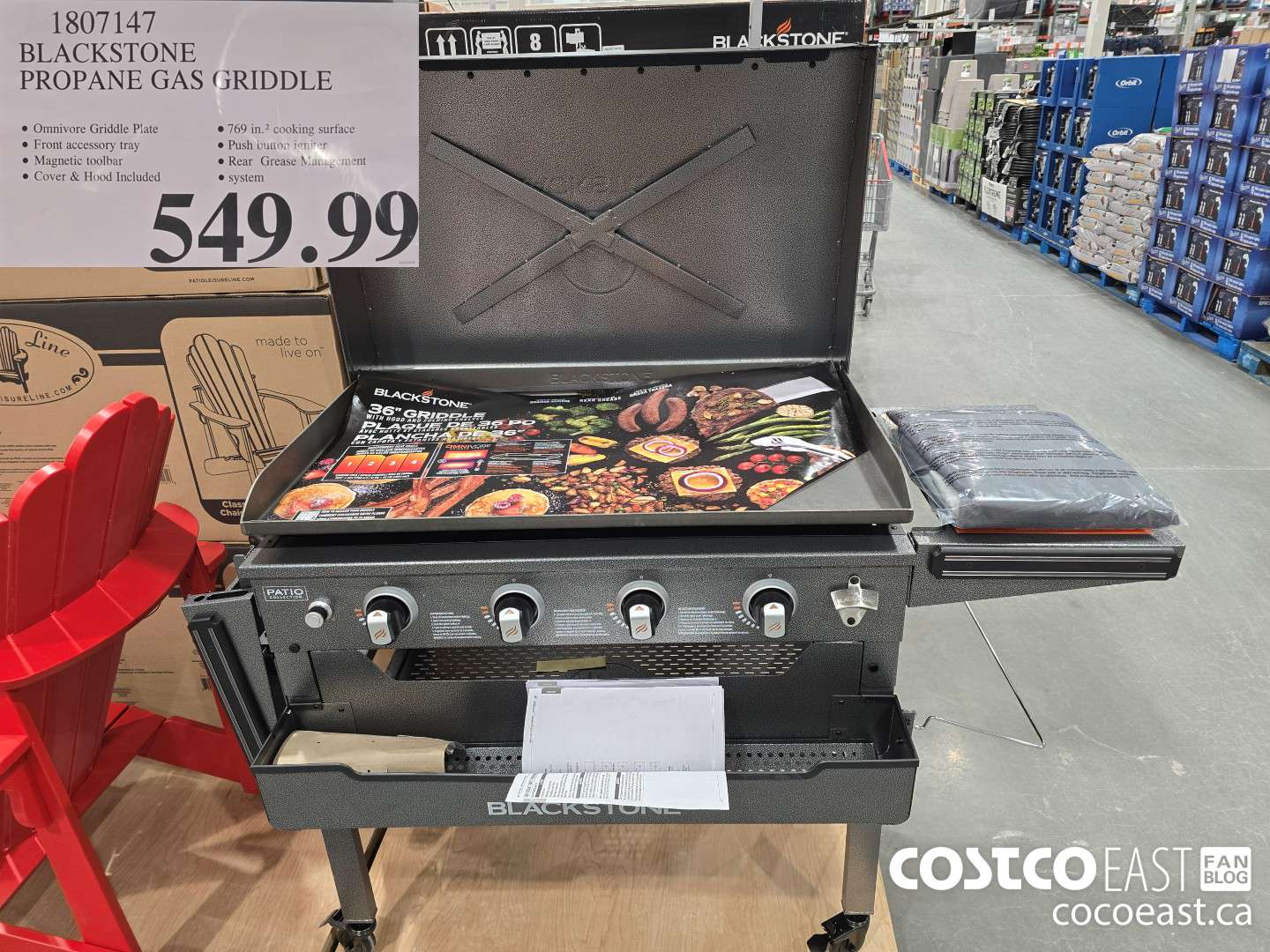 1807147 BLACKSTONE PROPANE GAS GRIDDLE $549.99