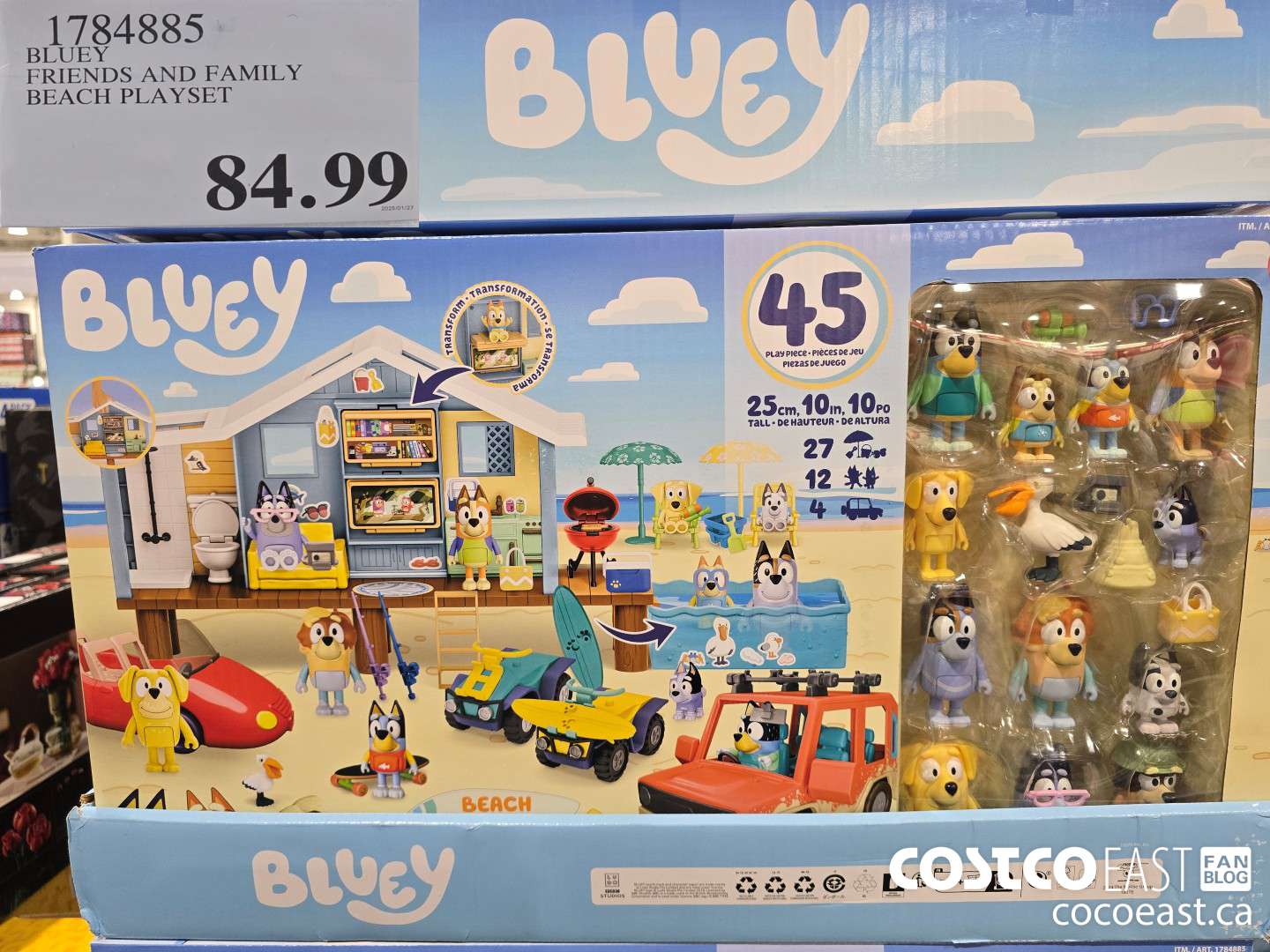 1784885 BLUEY FRIENDS AND FAMILY BEACH PLAYSET $84.99