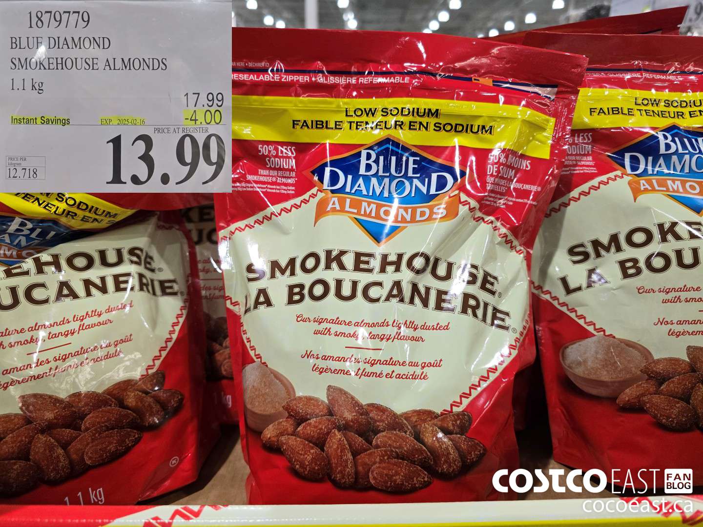 1879779 BLUE DIAMOND SMOKEHOUSE ALMONDS 1.1 kg ($4.00 INSTANT SAVINGS EXPIRES ON 2025-02-16) $13.99