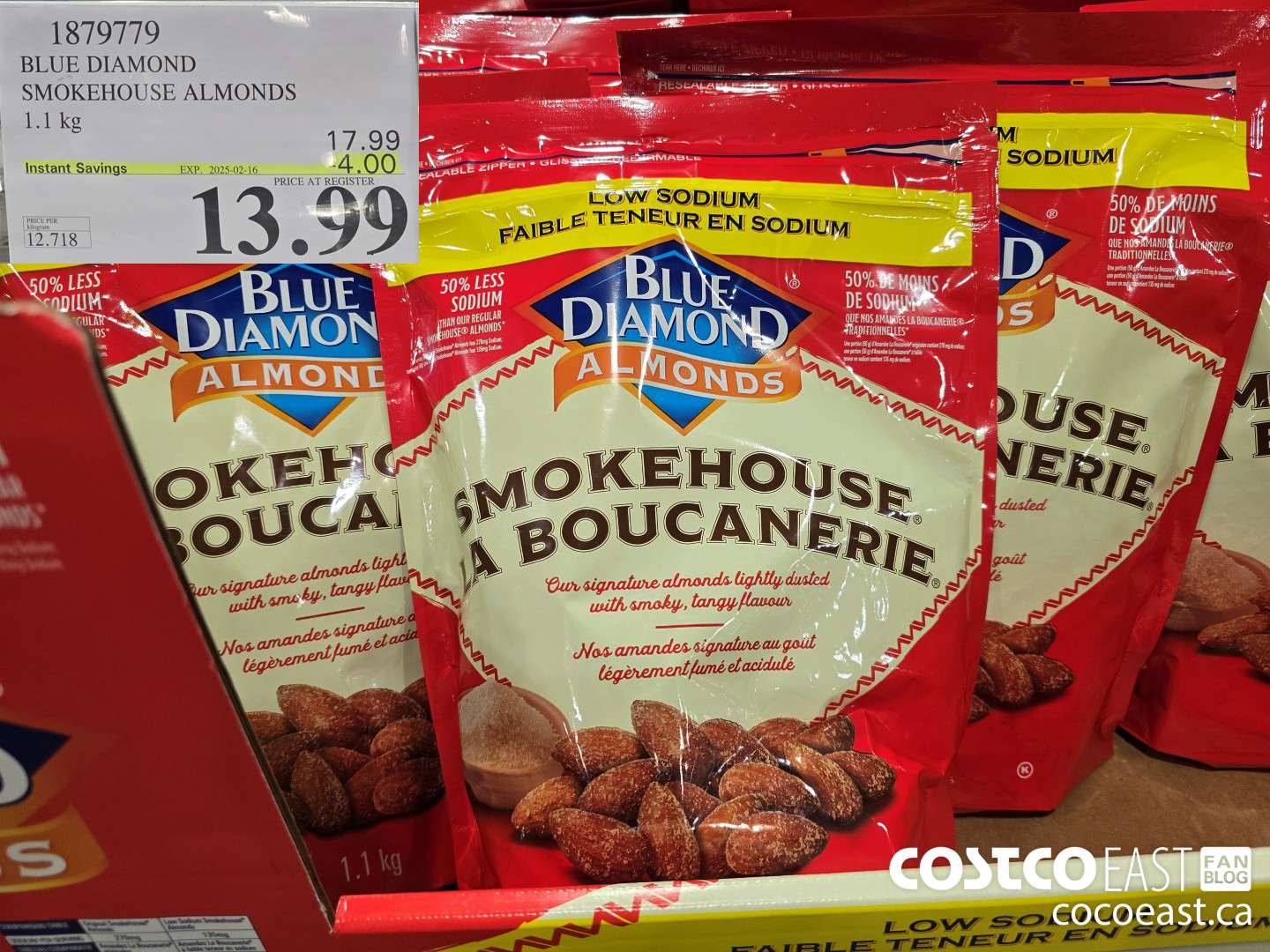 1879779 BLUE DIAMOND SMOKEHOUSE ALMONDS 1.1 kg ($4.00 INSTANT SAVINGS EXPIRES ON 2025-02-16) $13.99