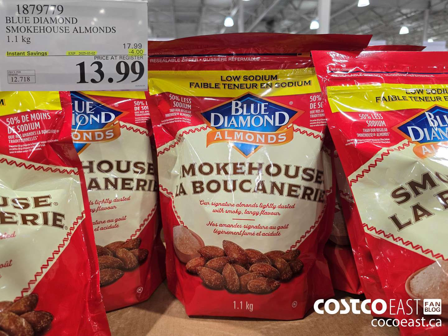 1879779 BLUE DIAMOND SMOKEHOUSE ALMONDS 1.1 kg ($4.00 INSTANT SAVINGS EXPIRES ON 2025-03-02) $13.99