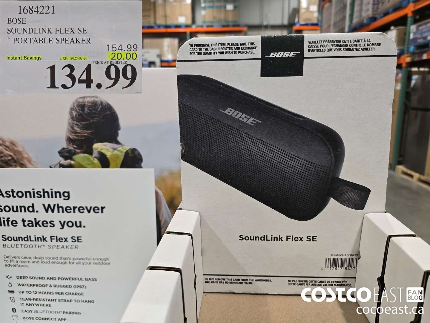 1684221 BOSE SOUNDLINK FLEX SE PORTABLE SPEAKER ($20.00 INSTANT SAVINGS EXPIRES ON 2025-02-20) $134.99