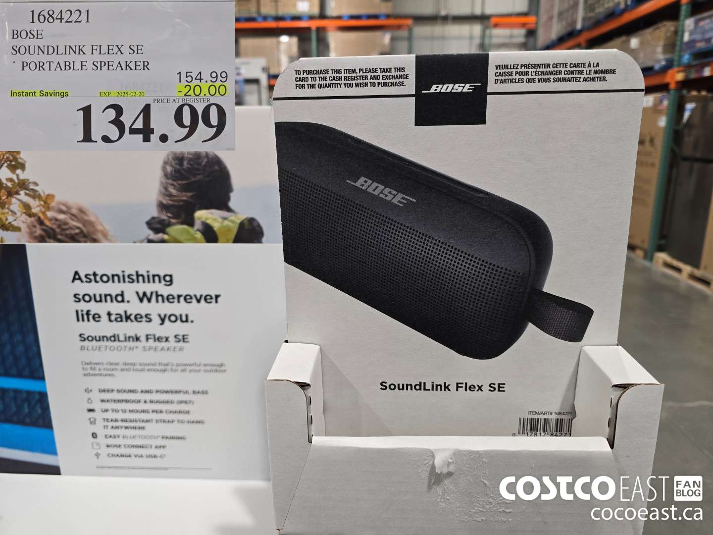 1684221 BOSE SOUNDLINK FLEX SE PORTABLE SPEAKER ($20.00 INSTANT SAVINGS EXPIRES ON 2025-02-20) $134.99