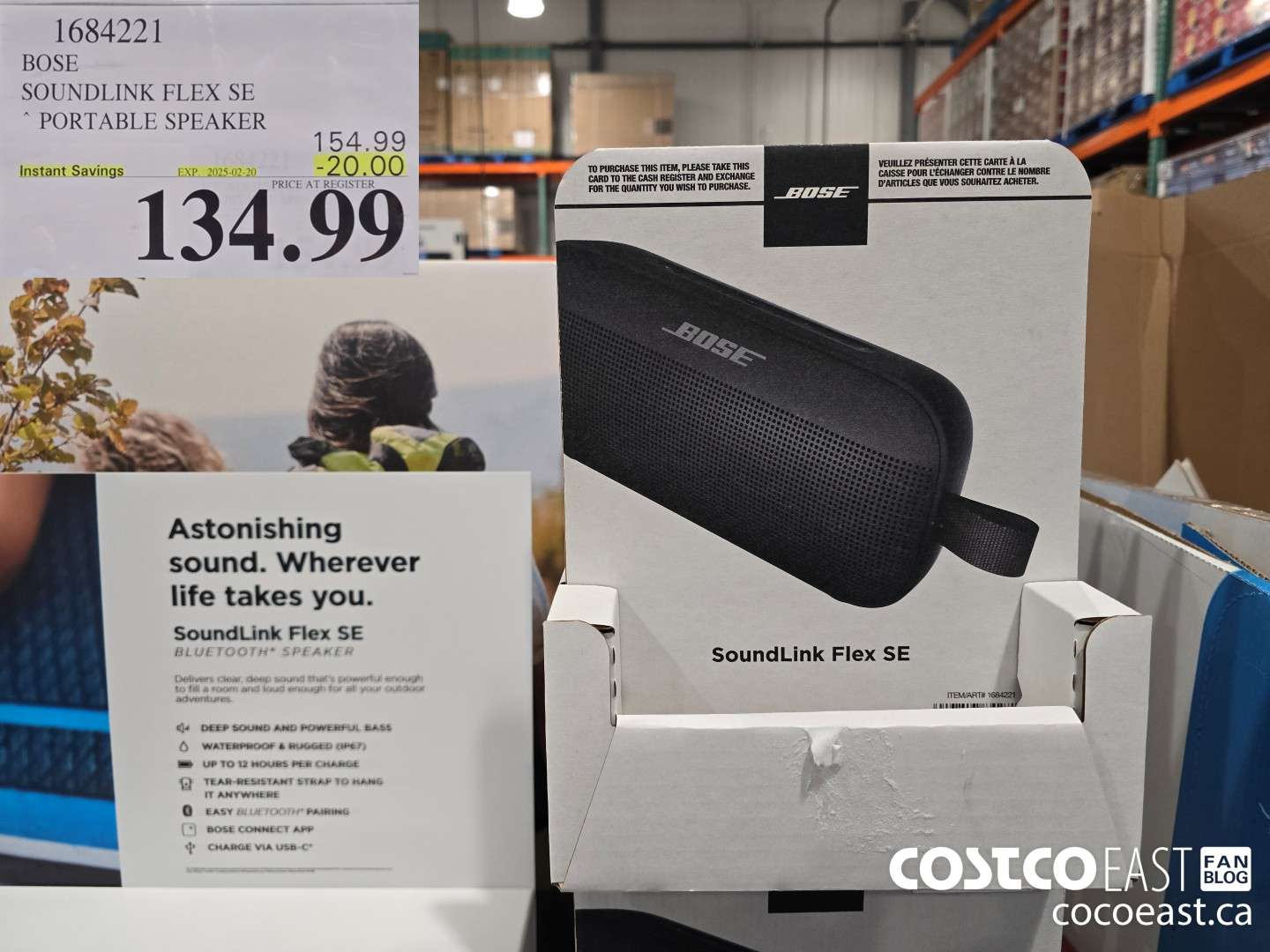 1684221 BOSE SOUNDLINK FLEX SE PORTABLE SPEAKER ($20.00 INSTANT SAVINGS EXPIRES ON 2025-02-20) $134.99