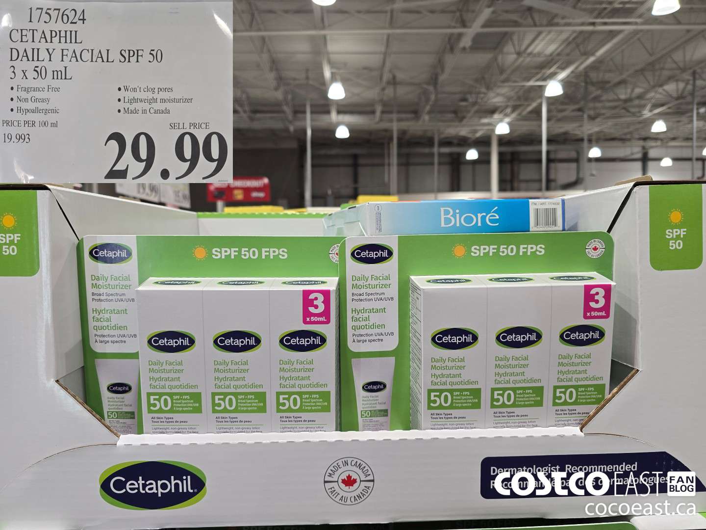 1757624 CETAPHIL DAILY FACIAL SPF 50 3 X 50 ML $29.99