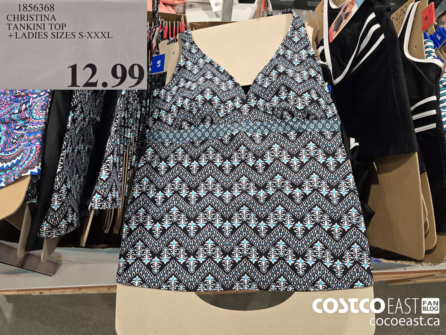 1856368 CHRISTINA TANKINI TOP +LADIES SIZES S-XXXL $12.99