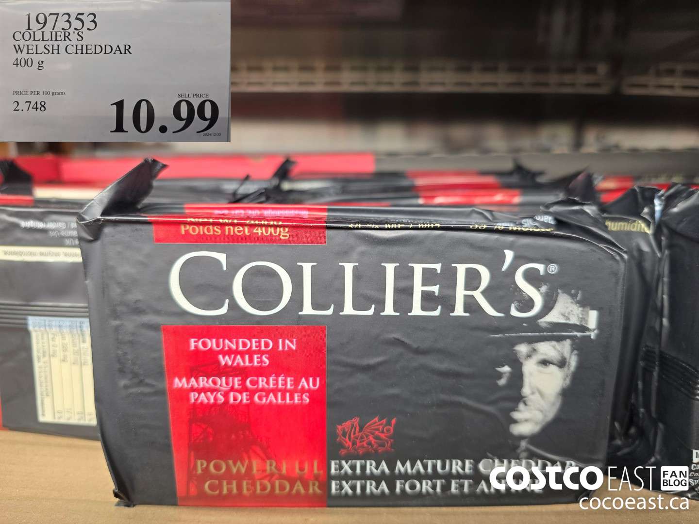 197353 COLLIER'S WELSH CHEDDAR 400G $10.99