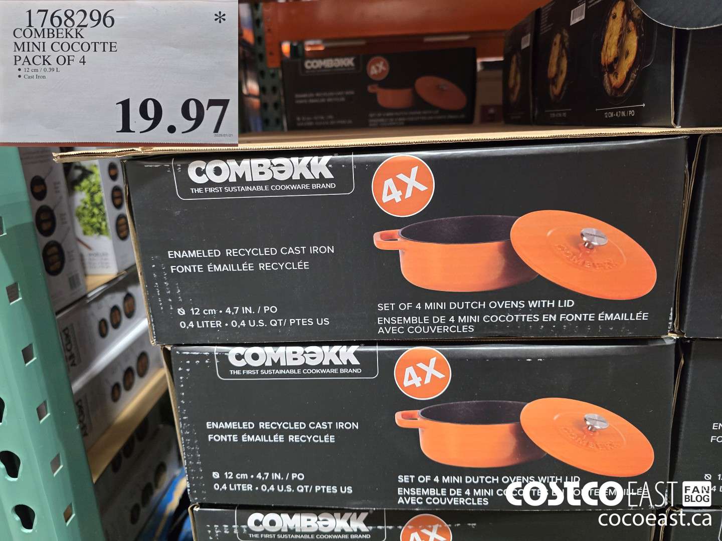 1768296 COMBEKK MINI COCOTTE pack of 4 $19.97