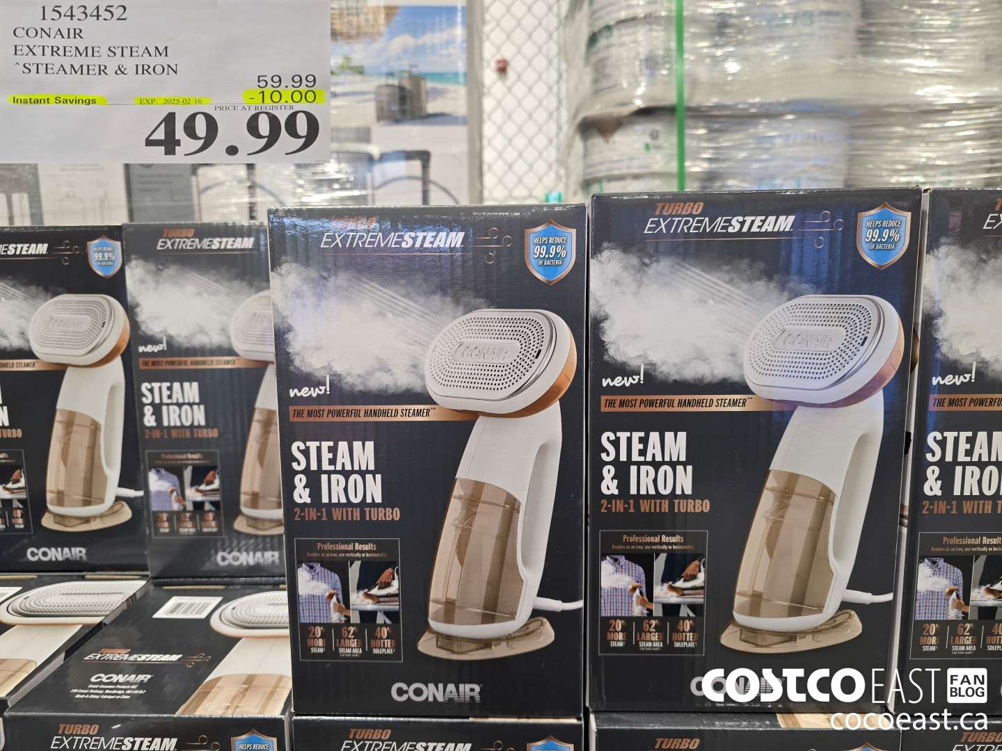 1543452 CONAIR EXTREME STEAM STEAMER & IRON ($10.00 INSTANT SAVINGS EXPIRES ON 2025-02-16) $49.99