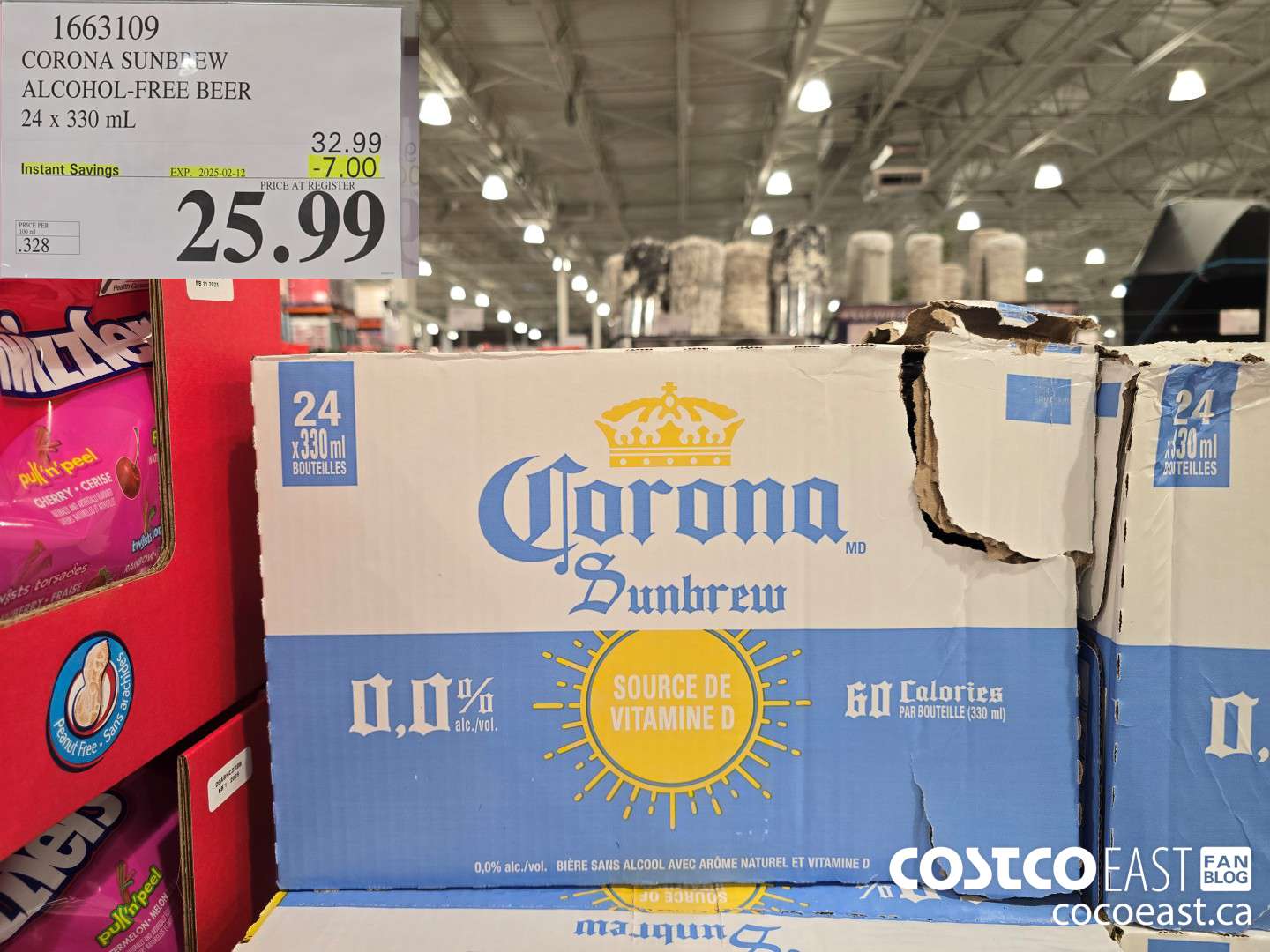 1663109 CORONA SUNBREW ALCOHOL-FREE BEER 24 X 330ML ($7.00 INSTANT SAVINGS EXPIRES ON 2025-02-12) $25.99