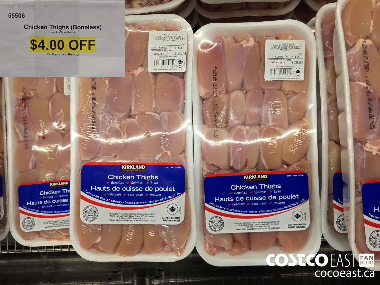 55506 Chicken Thighs (Boneless) ($4.00 INSTANT SAVINGS)