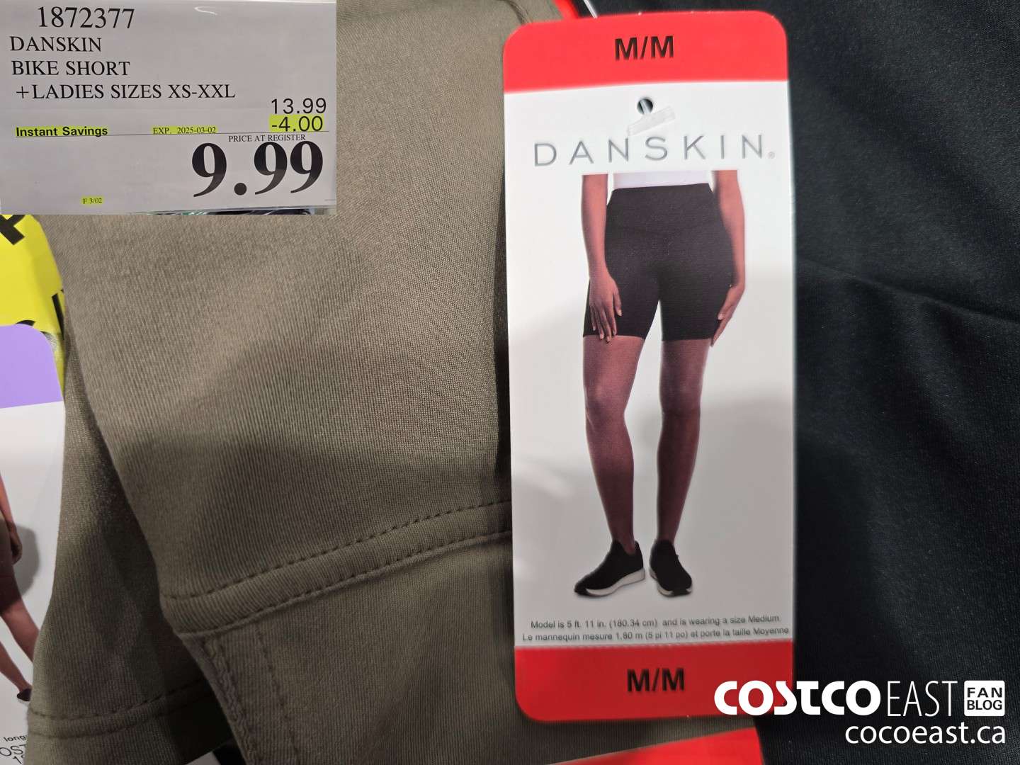 1872377 DANSKIN BIKE SHORT + LADIES SIZES XS-XXL ($4.00 INSTANT SAVINGS EXPIRES ON 2025-03-02) $9.99