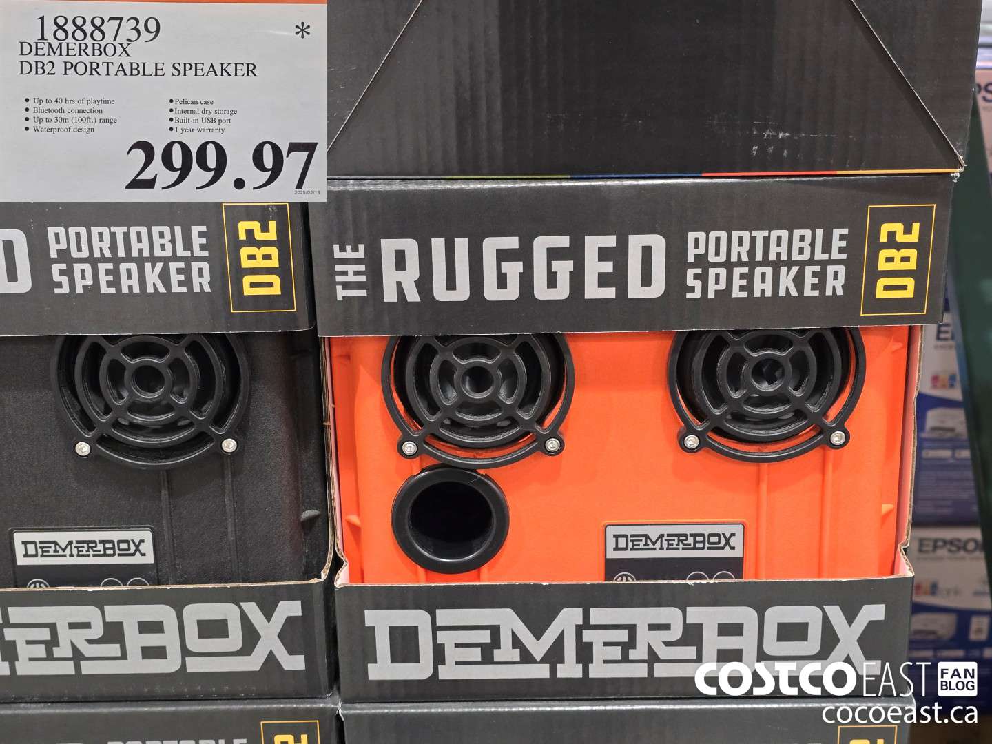 1888739 DEMERBOX DB2 PORTABLE SPEAKER $299.97