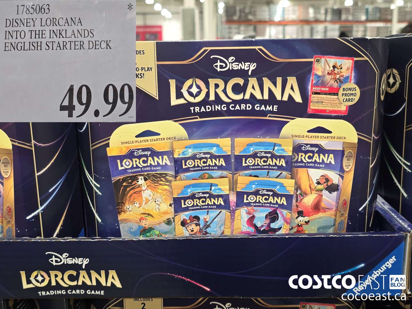 1785063 DISNEY LORCANA INTO THE INKLANDS ENGLISH STARTER DECK $49.99