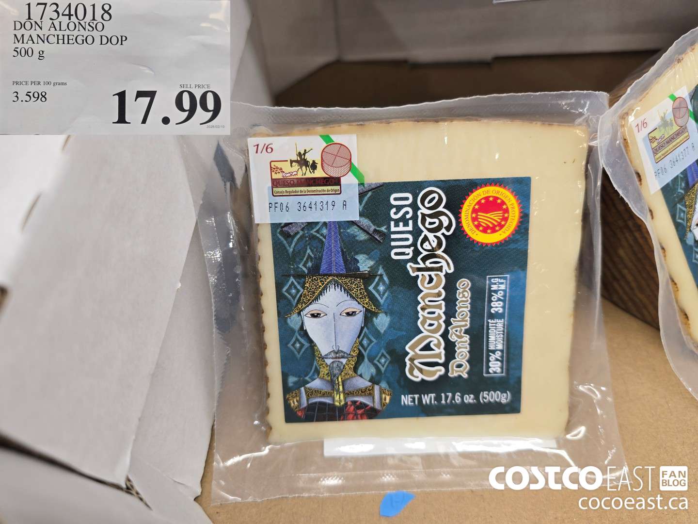 1734018 DON ALONSO MANCHEGO DOP 500 g $17.99