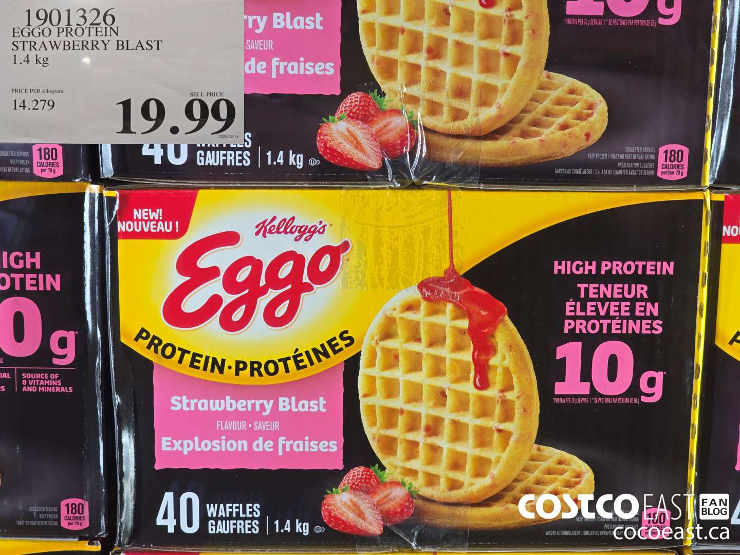 1901326 EGGO PROTEIN STRAWBERRY BLAST 1.4 KG $19.99
