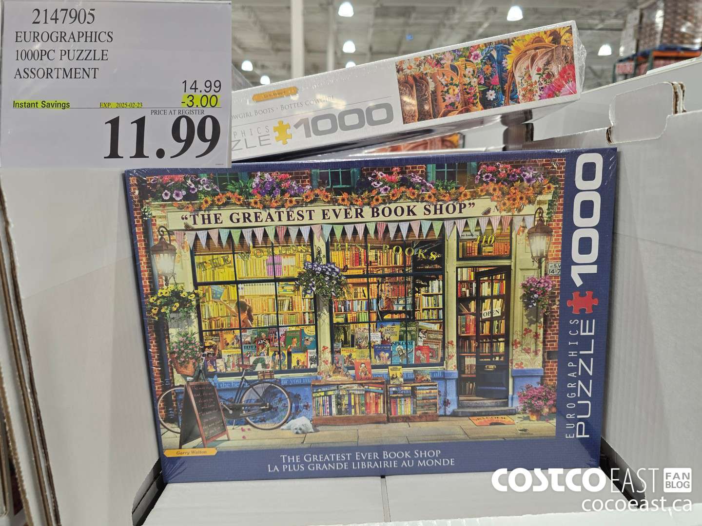 2147905 EUROGRAPHICS 1000PC PUZZLE ASSORTMENT ($3.00 INSTANT SAVINGS EXPIRES ON 2025-02-23) $11.99
