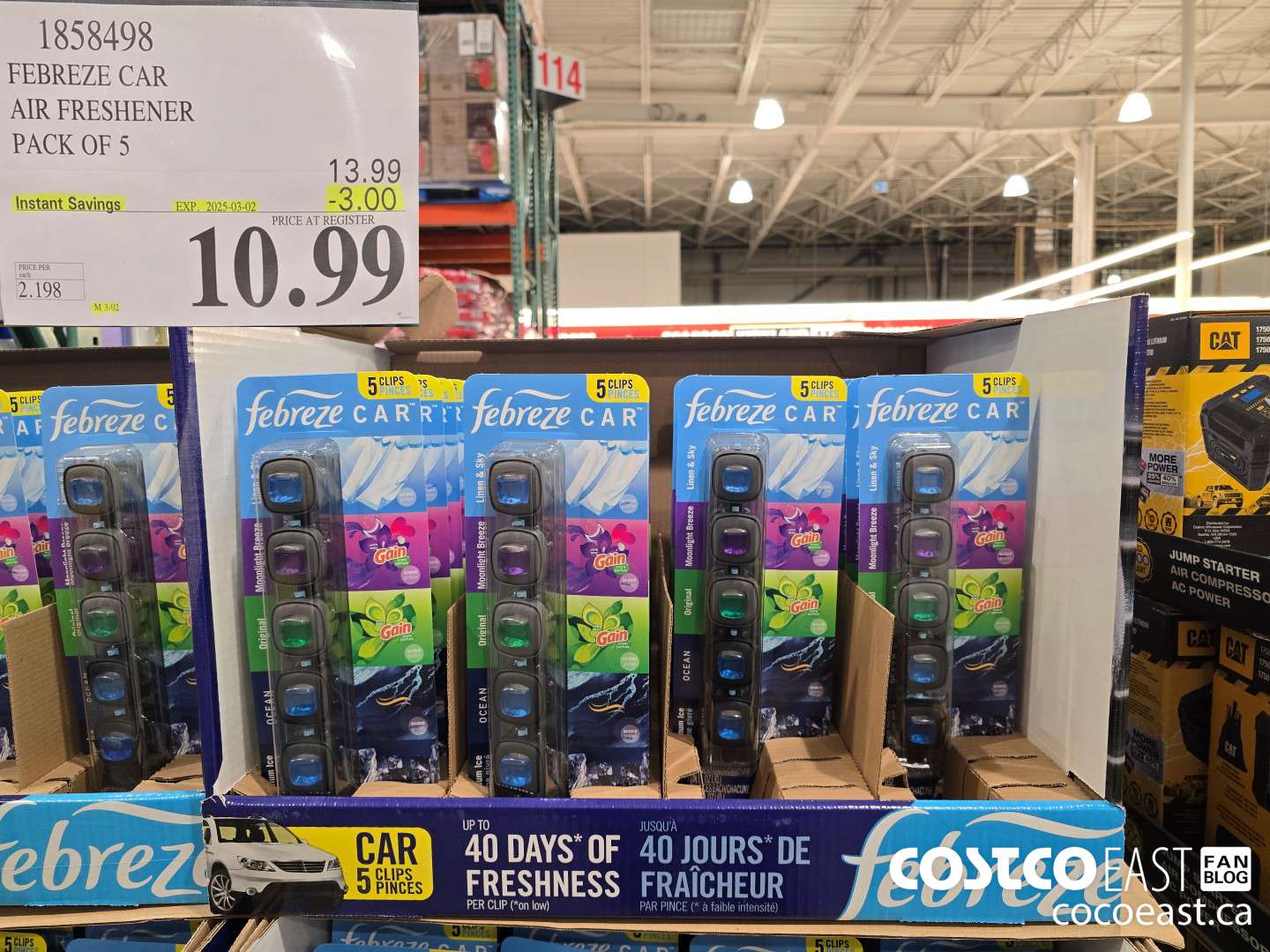 1858498 FEBREZE CAR AIR FRESHENER PACK OF 5 ($3.00 INSTANT SAVINGS EXPIRES ON 2025-03-02) $10.99