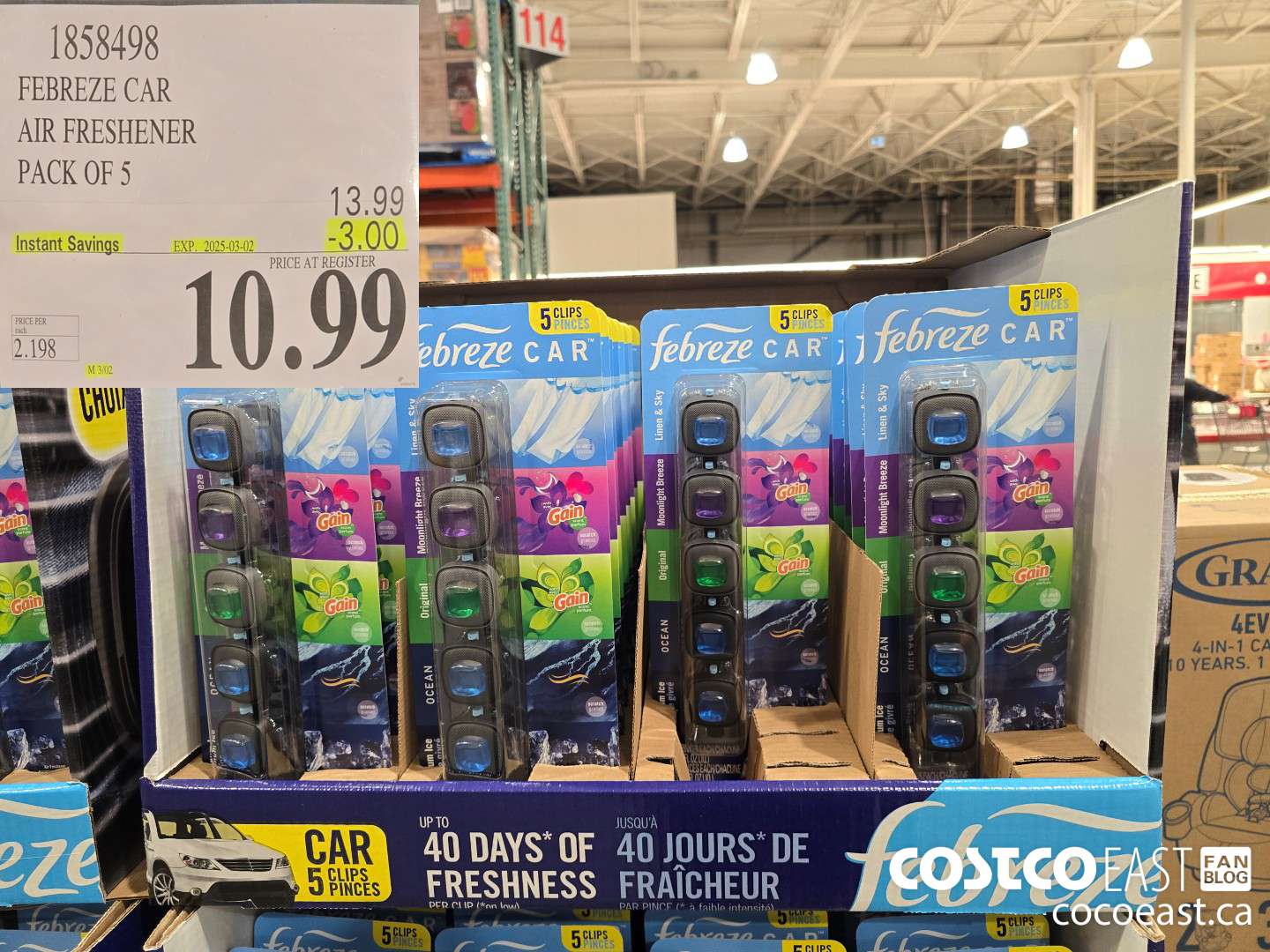 1838498 FEBREZE CAR AIR FRESHENER PACK OF 5 ($3.00 INSTANT SAVINGS EXPIRES ON 2025-03-02) $10.99