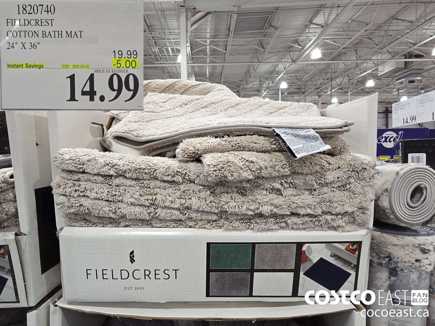 1820740 FIELDCREST SOTTON BATH MAT 24