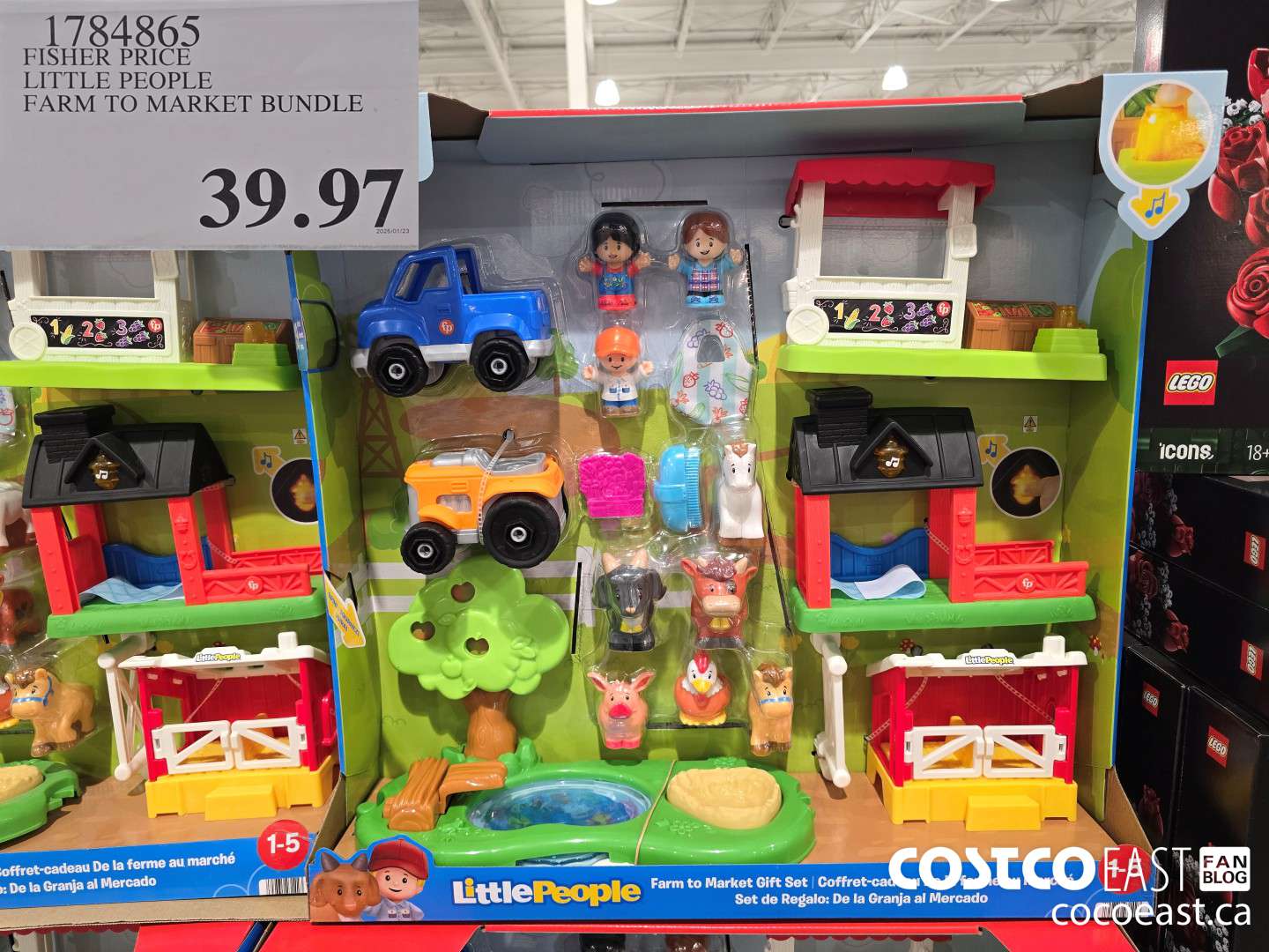 1784865 FISHER PRICE LITTLE PEOPLE FARM TO MARKET BUNDLE $39.97