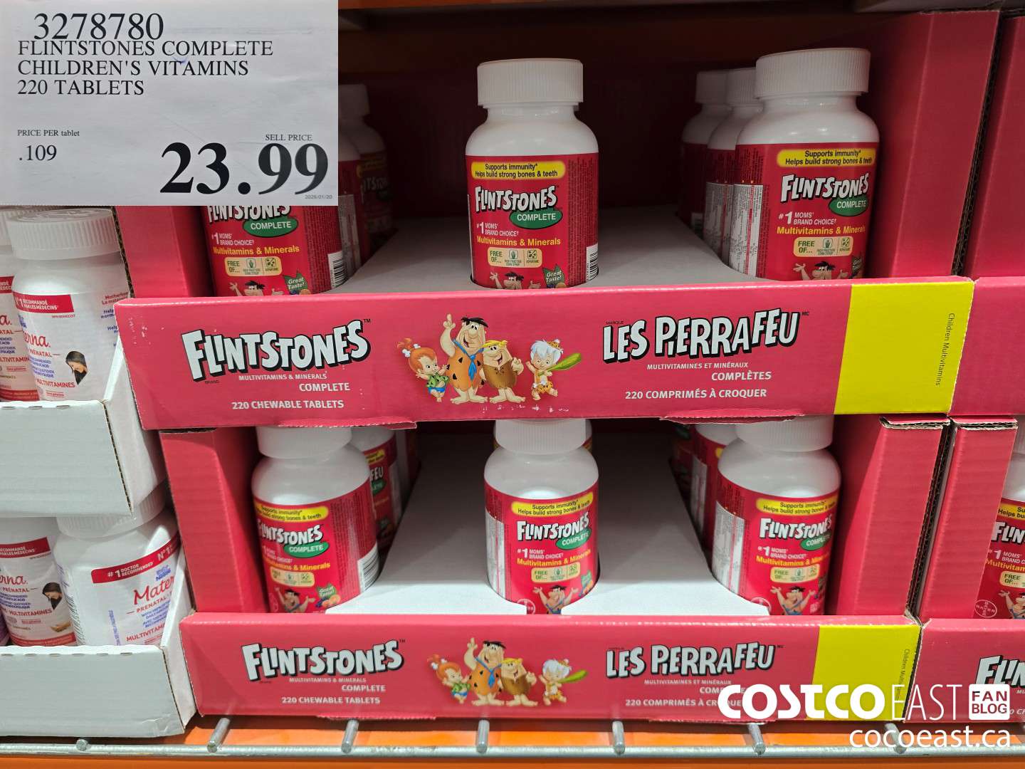 3278780 FLINTSTONES COMPLETE CHILDREN'S VITAMINS 220 TABLETS $23.99