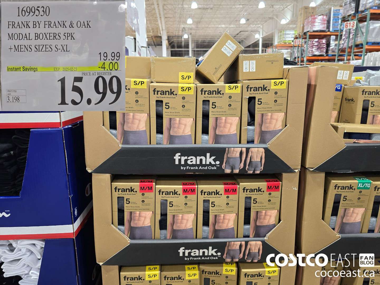 1699530 FRANK BY FRANK & OAK MODAL BOXERS 5PK +MENS SIZES S-XL ($4.00 INSTANT SAVINGS EXPIRES ON 2025-02-23) $15.99