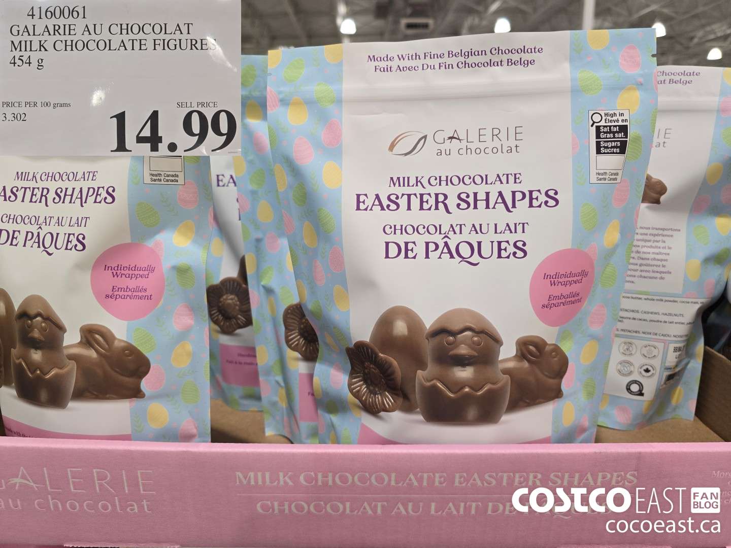 4160061 GALARIE AU CHOCOLAT MILK CHOCOLATE FIGURES 454 g $14.99