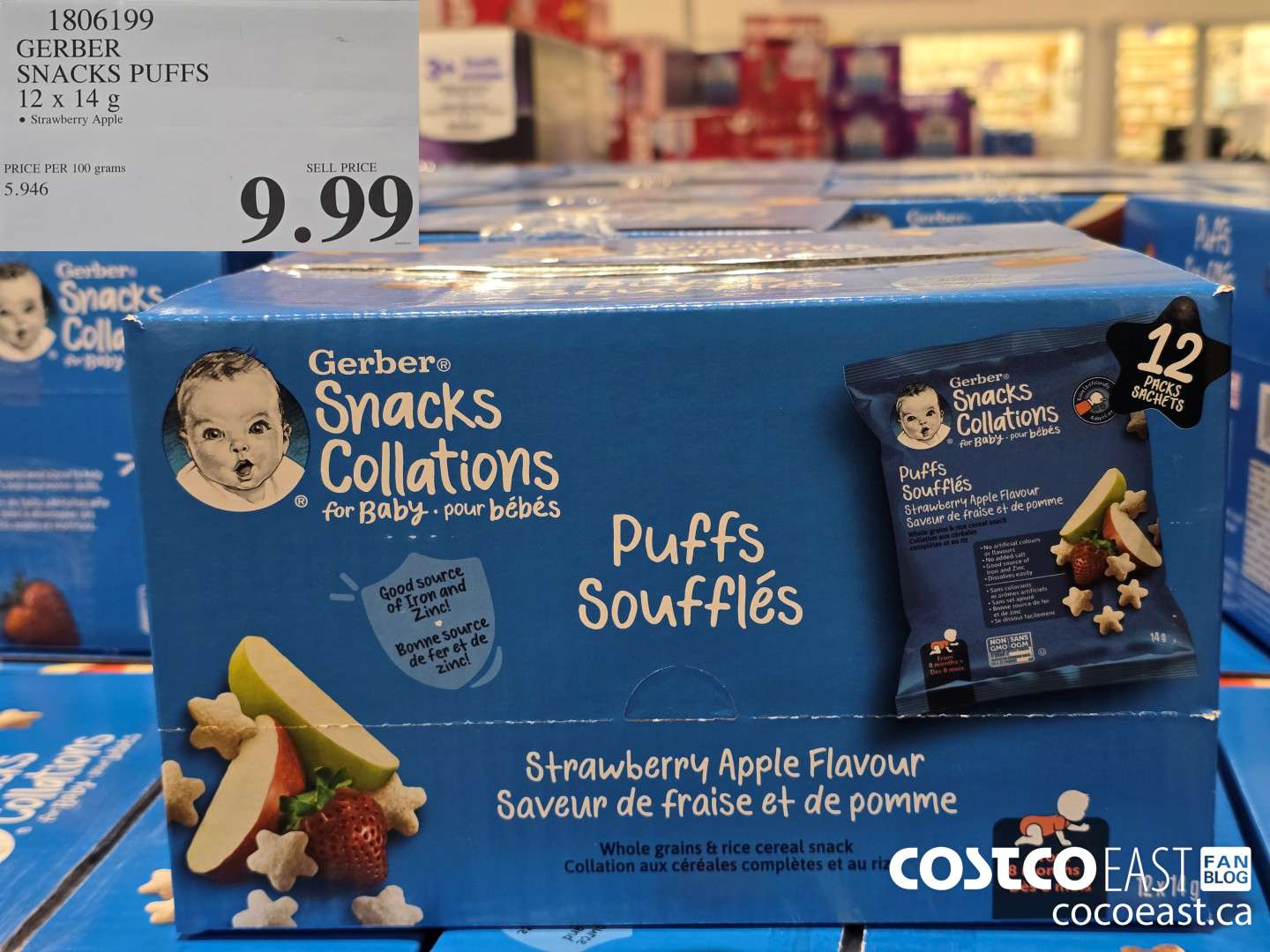 1806199 GERBER SNACKS PUFFS 12 x 14g $9.99