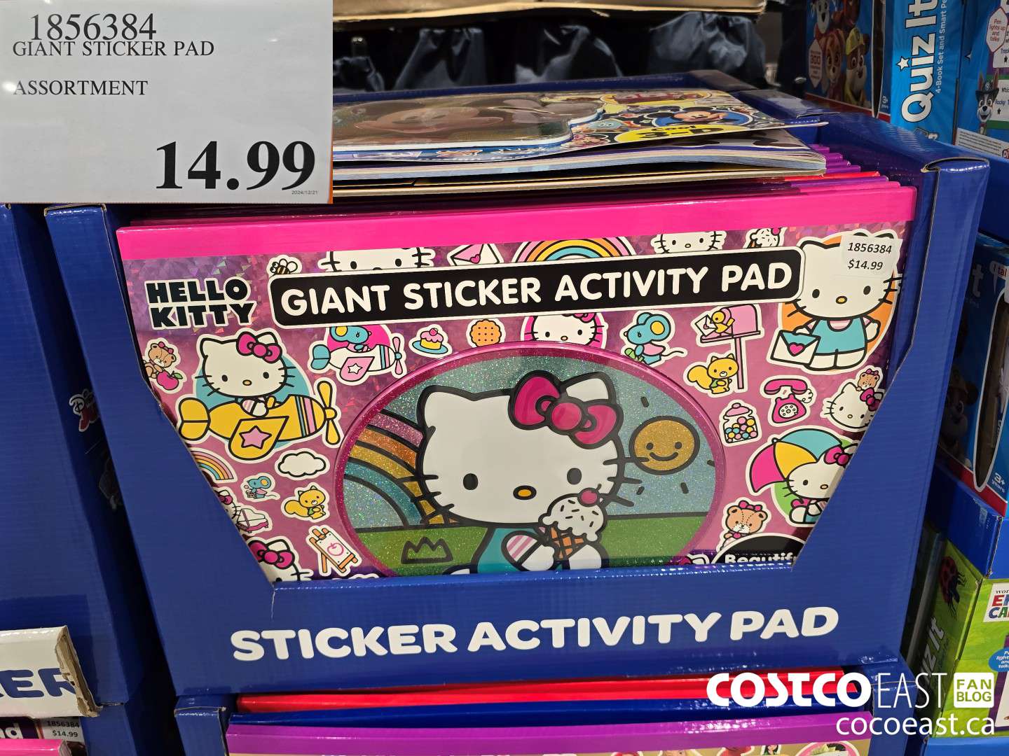 1856384 GIANT STICKER PAD ASSORTMENT $14.99