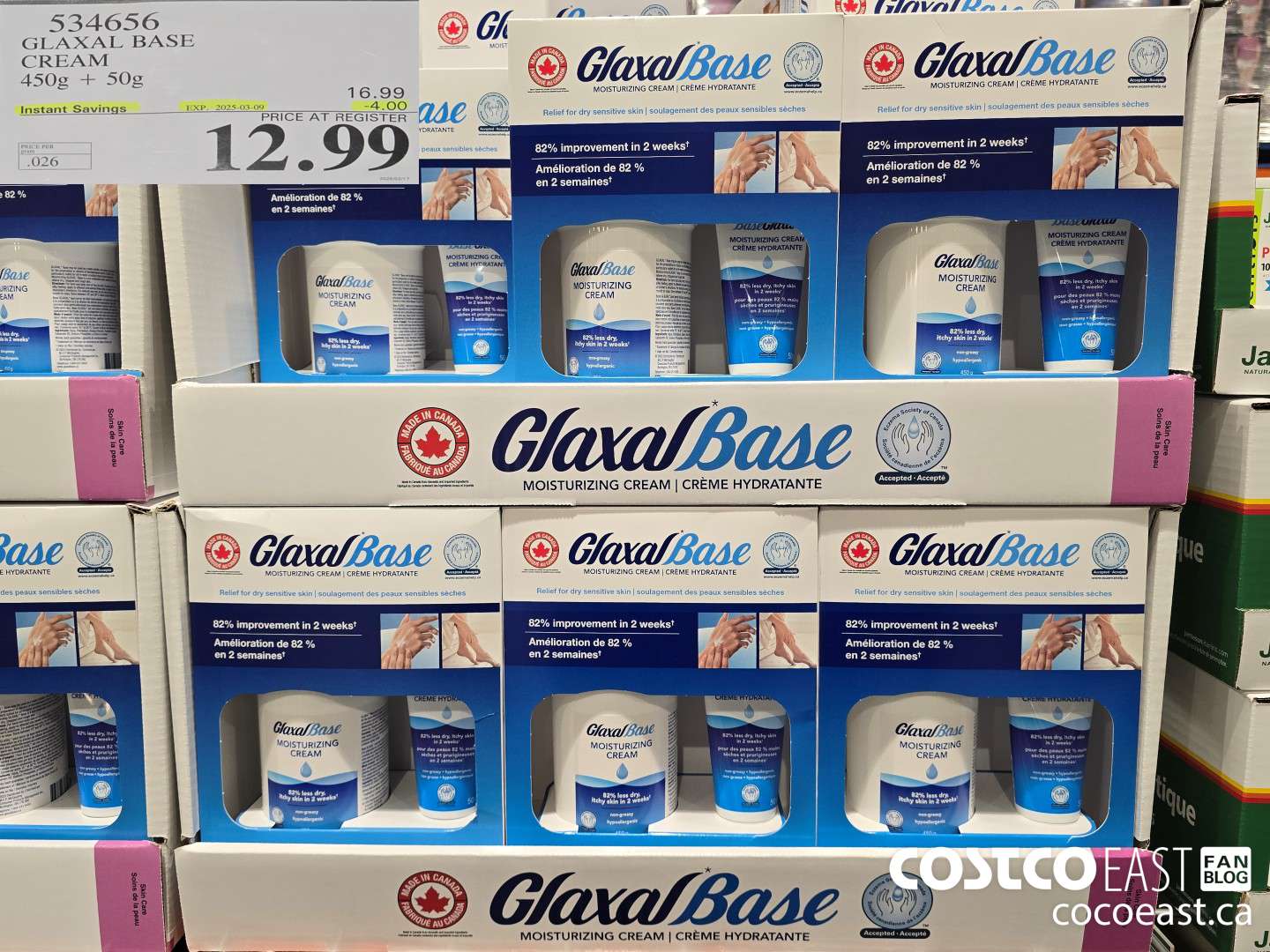 534656 GLAXAL BASE CREAM 450G + 50G ($4.00 INSTANT SAVINGS EXPIRES ON 2025-03-09) $12.99
