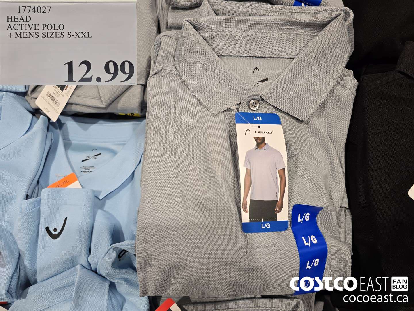 1774027 HEAD ACTIVE POLO +MENS SIZES S-XXL $12.99