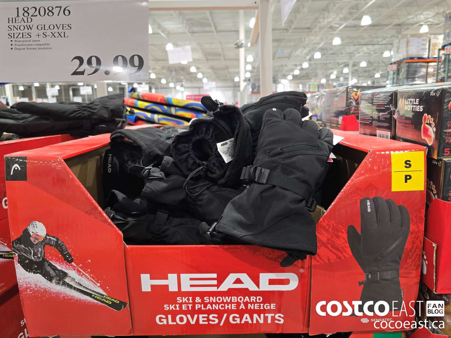 1820876 HEAD SNOW GLOVES SIZES +S-XXL $29.99